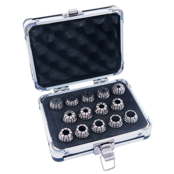 Pro-Series Pro-Series 14 Piece High Accuracy 3/32-1/2" ER-20 Spring Collet Set 3901-5334 - main