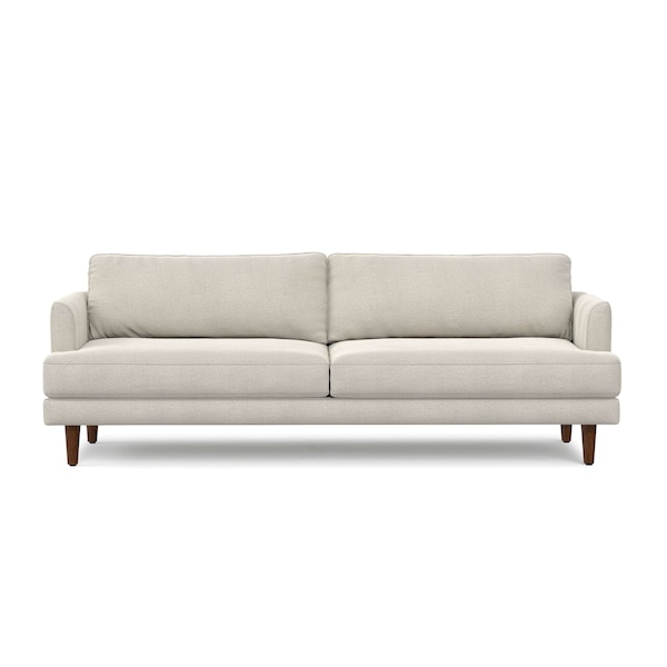Homeroots 90" Cream Fabric Wood Sofa 641006 - main