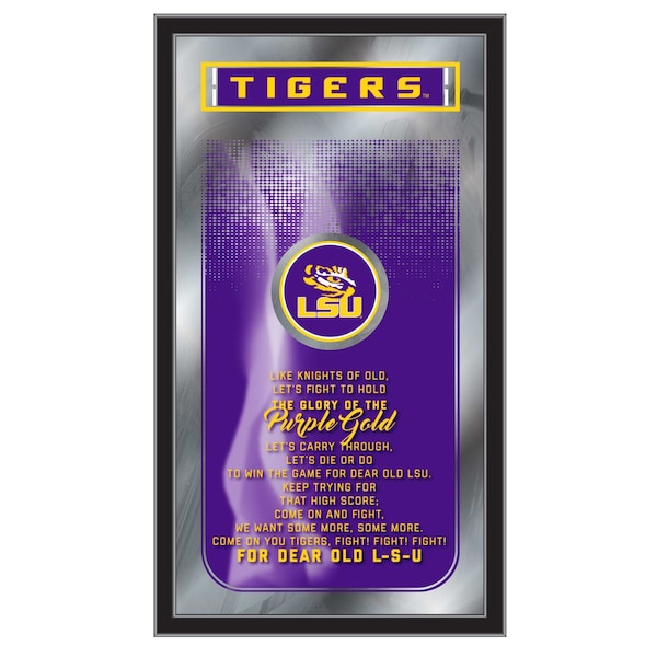 Holland Bar Stool Co Louisiana State 26" x 15" Fight Song Mirror MFghtLaStUn - main