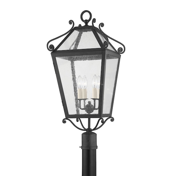 Troy Lighting Mark D. Sikes X Santa Barbara County 4 Light Post 13.25 In. French Iron P4129-FRN - main
