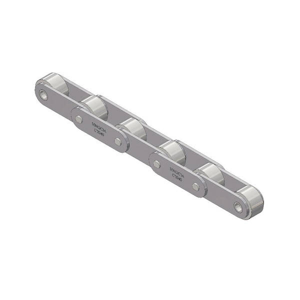 Senqcia Inspire Series SBR C2042RB Conveyor Series Double Pitch Riv Lg, 10 ft OAL, 1P, 5/8 Dia x .313 W S-C2042RB - main