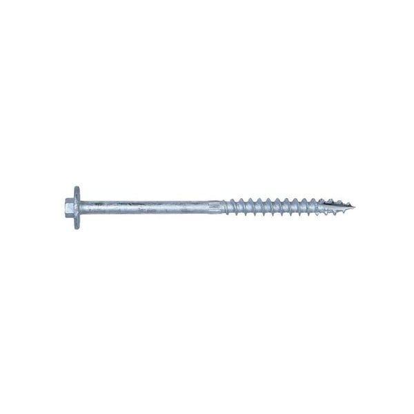Simpson Strong-Tie Strong-Drive Screw, 6 in L, Serrated Thread, Large Washer Head, Hex Drive, Steel SDWH27600G-RP1 - main