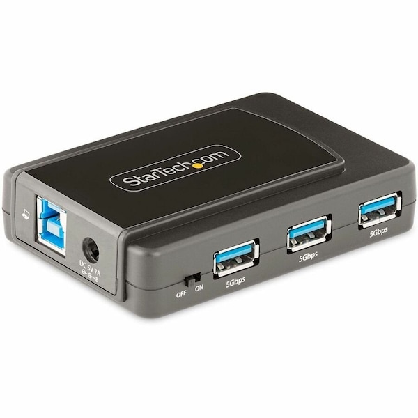 Startech.Com 7-PORT USB HUB WITH ON/OFF SWITCH - USB 3.0 5GBPS - USB-A TO 7X USB-A - COMPACT SELF POWERED 5G7AS-USB-A-HUB - main
