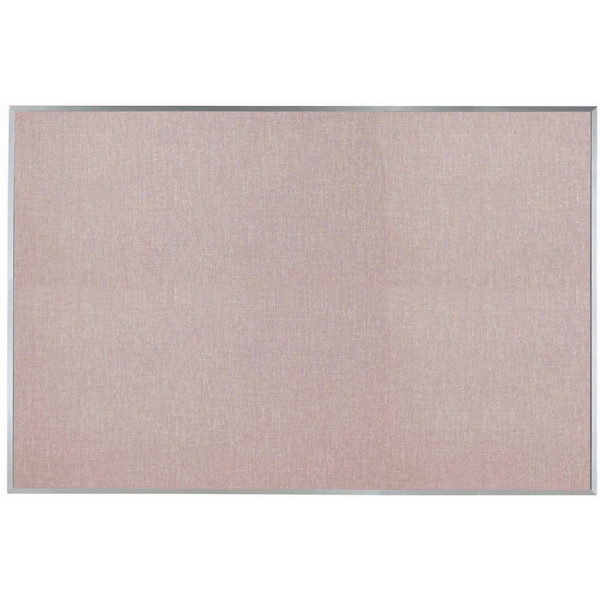 Aarco Designer ''Quartz'' Fabric Bulletin Board w/ a Clear Satin Anodized Aluminum Frame, 48''Hx72''W DF4872005 - main