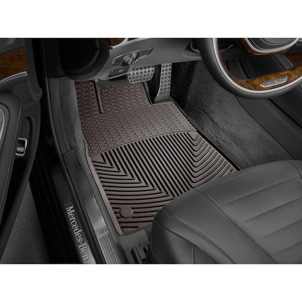 Weathertech Cocoa Front All-Weather Floor Mats, 2022 - 2025 Ford Maverick Hybrid W684CO - main