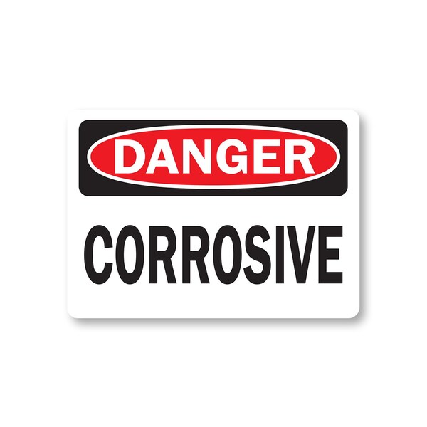 Signmission Safety Sign, 14 in Height, Plastic, Corrosive DS-Corrosive - main