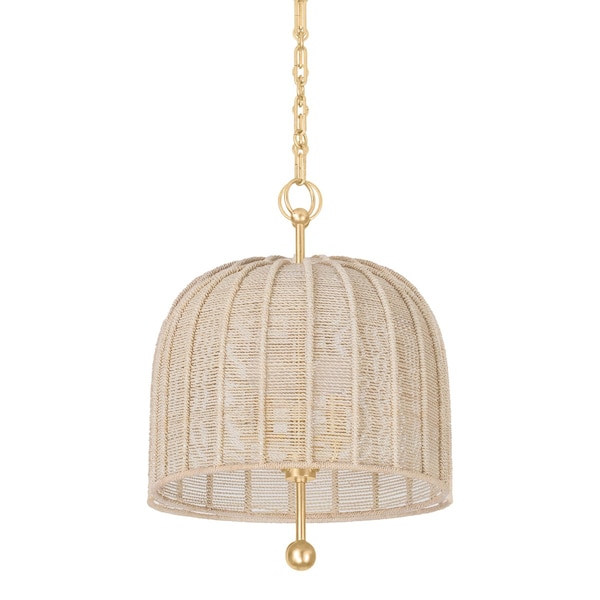 Troy Lighting Lonnie 3 Light Pendant 15.25 In. Vintage Gold Leaf F1615-VGL - main
