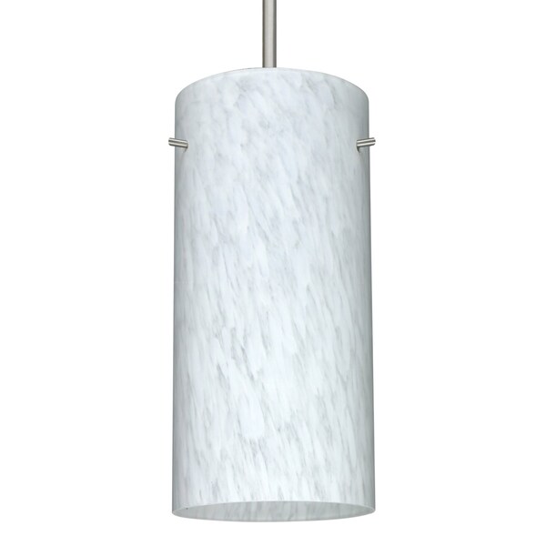 Besa Lighting Besa Stilo 12 Pendant, Carrera, Satin Nickel Finish, 1x 150W MAX E26 Base 1JT-412019-SN - main