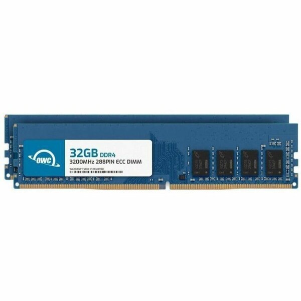 Owc 64GB 2X32GB DDR4 3200MHZ PC4-25600 CL22 2RX8 ECC UNBUFFERED UDIMM 1.2V 288 OWC3E2D42R8064P - main
