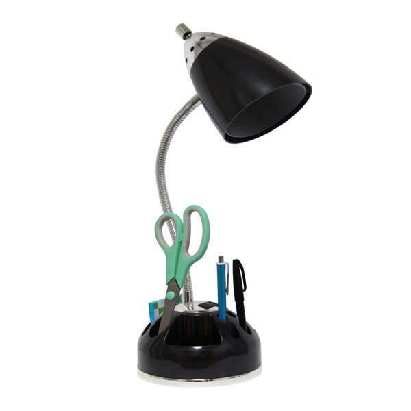 Homeroots 20" Black Swing Arm Table Lamp 645956 - main