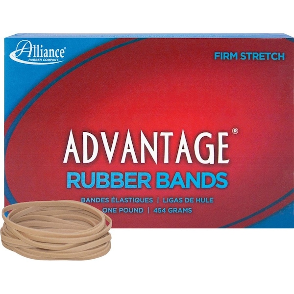 Alliance Rubber Alliance Advantage Rubber Bands, Size No 33, 3-1/2" x 1/8", Natural, 1 lb. Box 26335 - main
