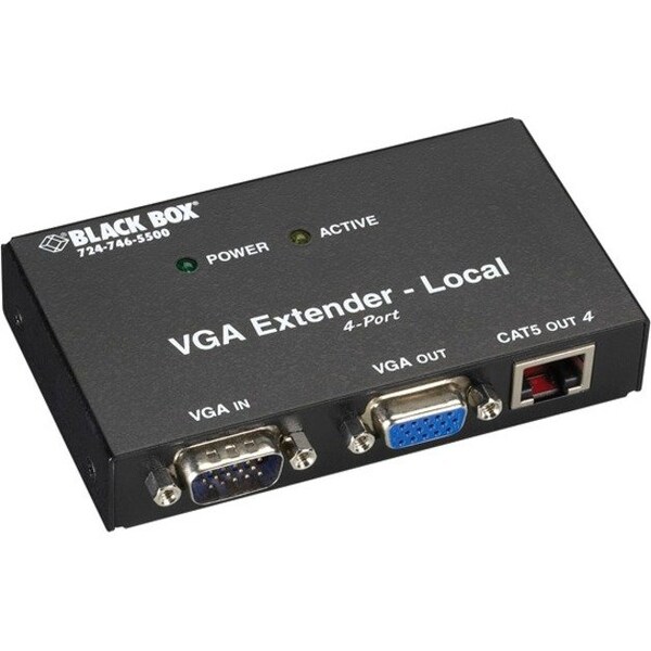 Black Box Vga Transmitter(4 Port), Extender AC555A-4-R2 - main