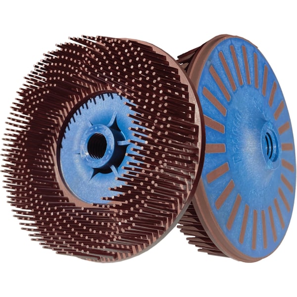 Dedeco SUNBURST 4-1/2" EZLOC BROWN 36 GRIT (A/O) 5/8"-11, 5PK 1849 - main