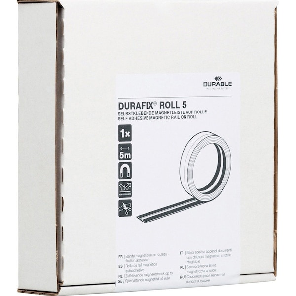 Durable Office Products Self Adhesive Magnetic Roll, Color: Silver 470823 - main