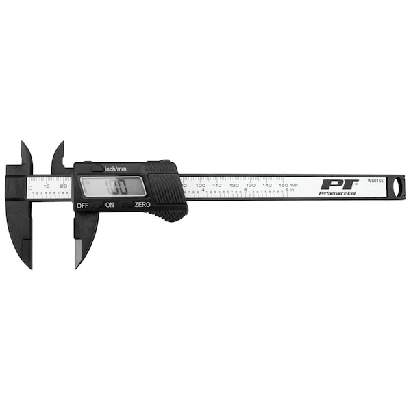 Performance Tool 6 in. Composite Digital Caliper, SAE Metric LCD Display W80155 - main