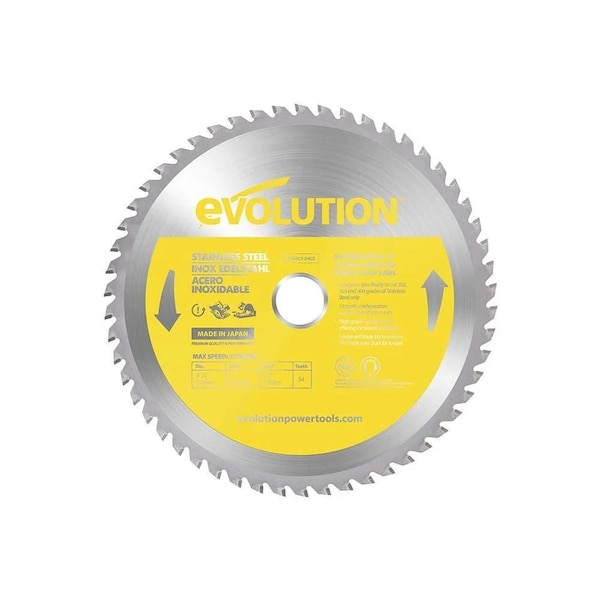 Evolution Power Tools 8-1/4" Stainless Steel Cutting Blade, 1" Arbor S210TCT-54CS - main