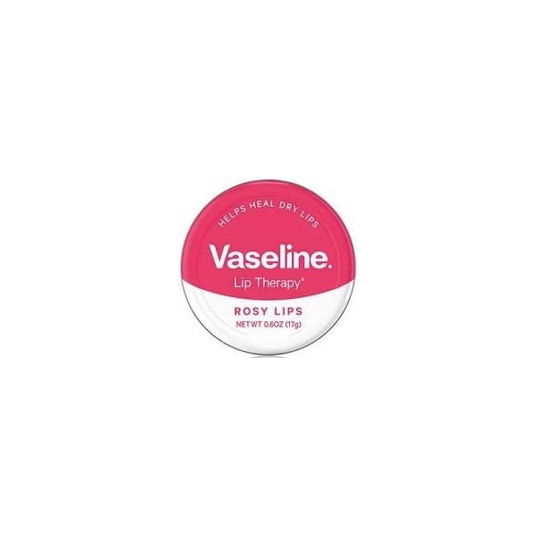 Vaseline Rosy Lip Hand and Body Lotion, 0.6 Ounce Tin, 12PK 84153649 - main
