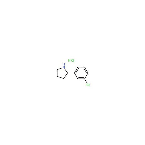 Ak Scientific 2-(3-Chlorophenyl)pyrrolidine HCl (100mg), CAS 1177307-35-5 2889AA-100mg - main