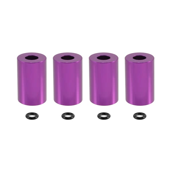 True Spike LUG NUTS Fits 51 Millimeter Lug Nuts Purple Aluminum Round Shape Set Of 4 LGS002PR - main