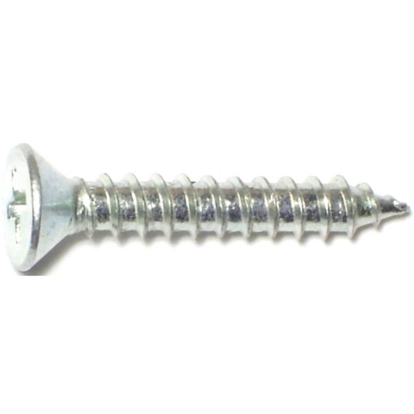 Midwest Fastener Wood Screw, #8, 1 in, Zinc Plated 02556 - main