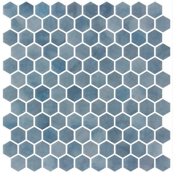 Andova Tiles SAMPLE-Watelle Honeycomb Marble Look Recycled Matte Glass Hexagon Mosaic Wall & Floor Mosaic Tile SAM-ANDWAT1323 - main