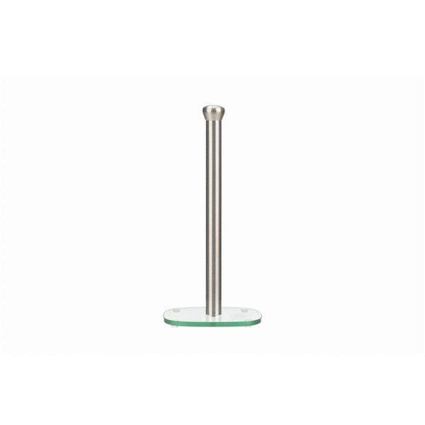 Comida 55 in. Freestanding Paper Towel Holder with Faux Crystal Top, Satin Nickel CO2690306 - main
