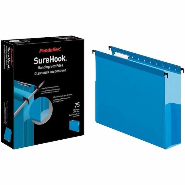 Esselte Pendaflex 59203 3 Expansion Hanging Box Bottom Folders with Sides Letter BE 25/Box 59203 - main
