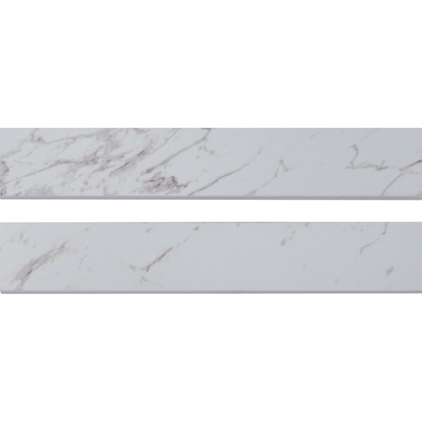 Msi Pietra Carrara 3in X 18in Polished Porcelain Bullnose Wall Tile, PK25 ZOR-PT-TR-0222 - main