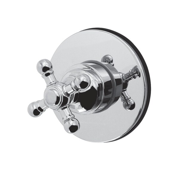Kingston Brass Single-Handle Six-Way Diverter Valve with Round Trim Kit, Polished Chrome KS4031BX - main