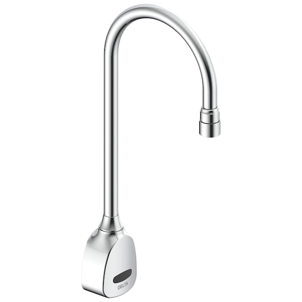 Delta Commercial 1500T Series Wallmount Electronic Gooseneck Faucet, Battery, 1.5Gpm In Chrome 1501TF4620 - main