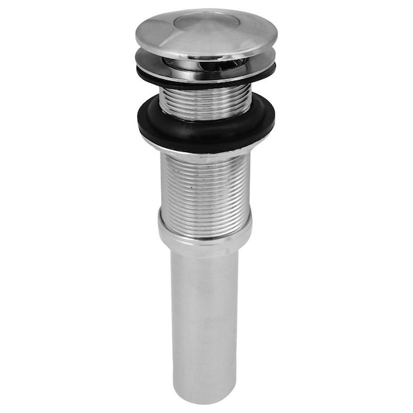 Plumb Pak Stylewise Pushbutton Sink Drain, 1-14 in Connection, Brass, Chrome K820-76 - main