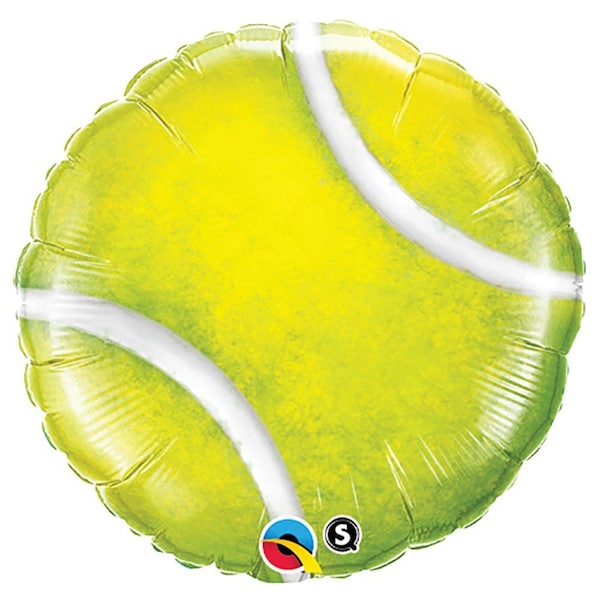Loonballoon TENNIS Yellow Ball Sports Birthday Party 2 18in. Mylar Balloons tennis2x - main