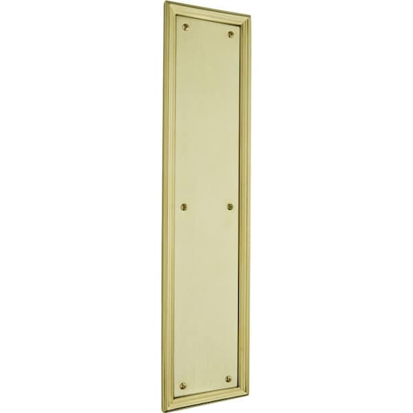 Baldwin Estate Lifetime Satin Brass Push Plates 2280.044 - main