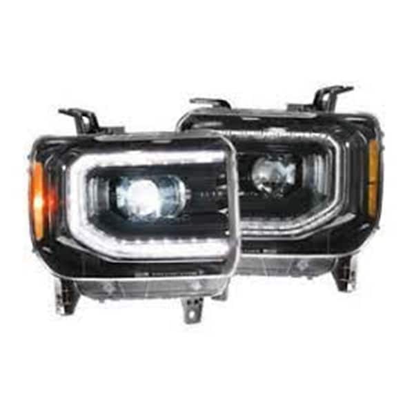 Morimoto Black LED Headlight Assemblies for 2014-2018 Sierra XB MMLLF544 - main