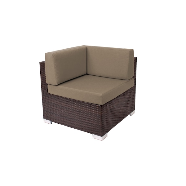 Bfm Seating Aruba Wicker Corner Sofa Section with Cushions PH5101JV-C-14090 - main