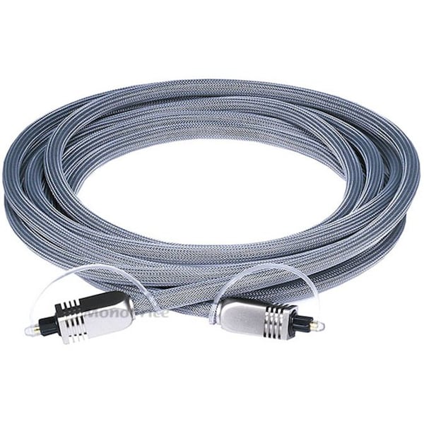 Monoprice 10ft Premium Optical Toslink Cable with Metal Fancy Connector 6270 - main