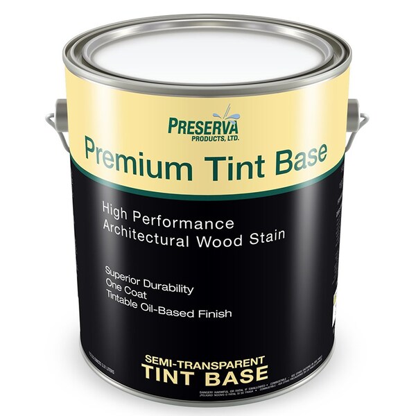 Premium Tint Base Gal Preserva, Clear Base True Oil Based Stain and Sealer, Semi-Transparent Base, 550 VOC 80101 - main