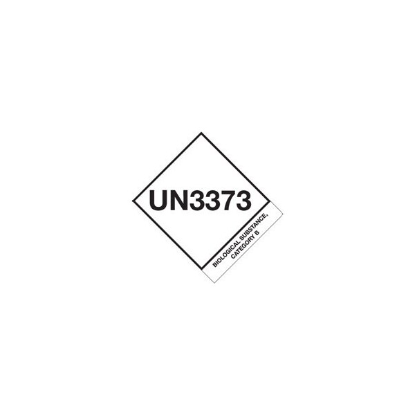Bubblefast 4 x 4 3/4'' - ''UN3373 Biological Substance Category B'' Labels BFDL1404 - main