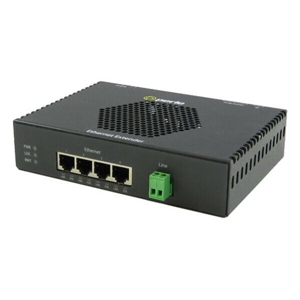 Perle Systems EXP-4S110E-TB-XT 4X10/100 TB VDSL POE CPE XTEMP LAN EXTENDER 06004900 - main