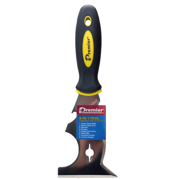 Putty Knife 8-IN-1 Premier Z-Pro 8-IN-1 Painter's Tool, Soft Grip Handle 848DB - main