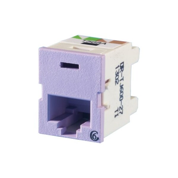 Ortronics 1-PORT MOD JACK 110 8W8P UTP, T568A/B CAT6 IP5 CLARITY6, TRACJACK VIOLET TJ600-27 - main