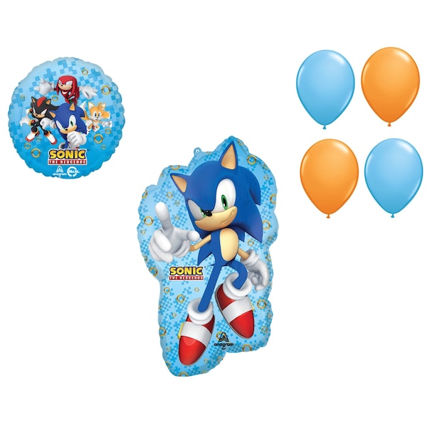 Loonballoon Movie SonicTheme Balloon Set, 30 Inch Sonic the Hedgehog Balloon, Sonic the Hedgehog Balloon LB-96012 - main