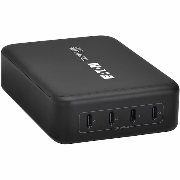 Eaton TRIPP LITE SERIES 4-PORT 240W USB-C GAN CHARGER FOR LAPTOPS PD 3.1 FAST CHARGING DYNAMIC POWER ALLO U280-004-240C4 - main