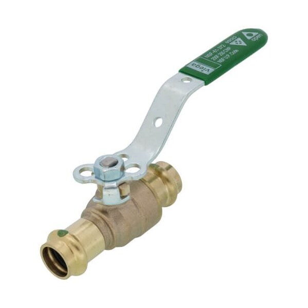Viega 1/2 in ProPress Bronze Full Port Ball Valve w/ Lockable Metal Handle (Lead Free) 79923 - main
