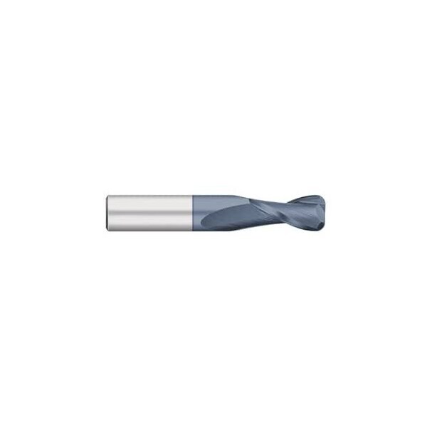 Monster Tool 2 Flute Regular Length End Mill, Single End Corner Radius, 1/4in dia, .030 Radius, AlTiN Finish 204-602572 - main