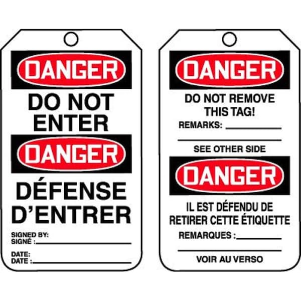Accuform PF-Cardstock, 3-1/4 in Width, 1/4 in Height, , 5 PK TMF127PTM - main