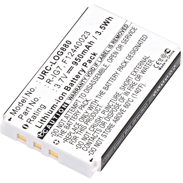 Ultralast Battery 3.7 Volt Lithium Ion Ultralast Universal Remote Control Battery URC-LOG880 - main