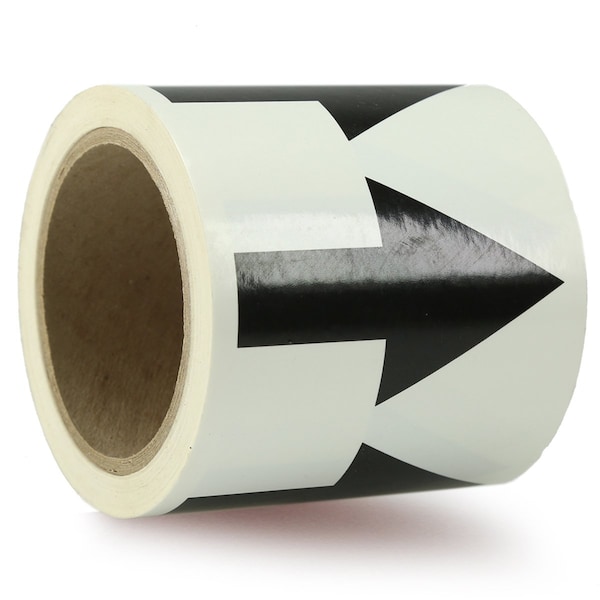 Accuform DIRECTIONAL FLOW ARROW TAPES 4 X RAW459BKWT - main