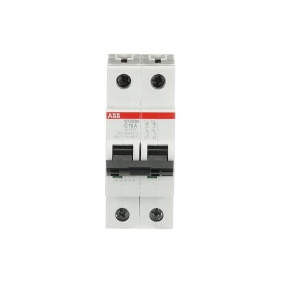 Abb Miniature Circuit Breaker - ST200M - 2P - 15 A - C ST202M-C15 - main