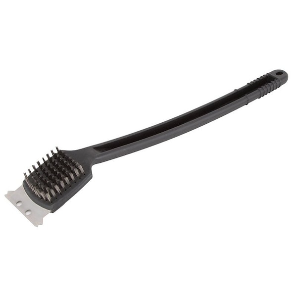 Omaha Grill Brush, 218 in L Brush, 2 in W Brush, Stainless Steel Bristle, Stainless Steel Bristle JJ18600 - main